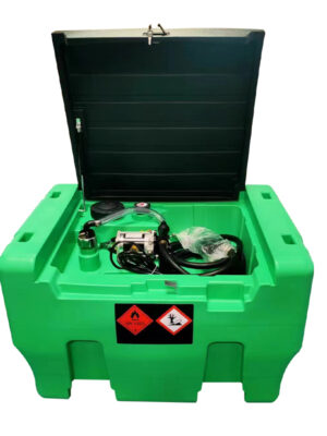Petrol Poly Tank With Pump Green Oil Drum GT1501