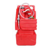 de combustible, contenedor portátil de tanque de combustible de 33 galones (150L)con bomba de sifón de transferencia de fluido LLDPE y manguera , lata de almacenamiento diésel sobre ruedas para automóviles, cortadoras de césped, cuatrimotos, barcos