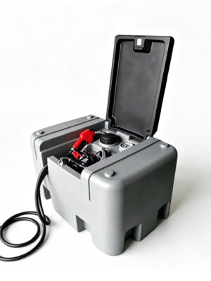 Tanque de transferencia de combustible,106 galones(400L) para diésel, tanque de combustible portátil con bomba de transferencia de 12 V , tanque diésel de 10.6 GPM, boquilla