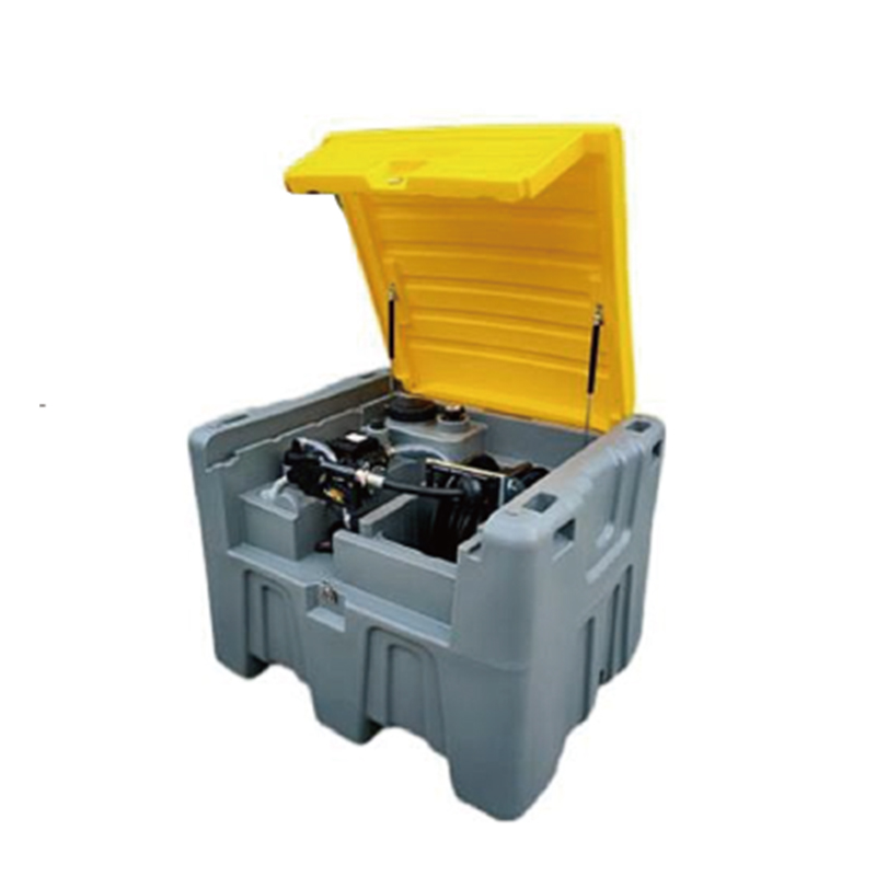 Tanque de diesel portátil, capacidad de 106 galones(480L) , tanque de combustible con bomba de transferencia eléctrica de 12V , transferencia de,13 ft Rubber Hose, Lockable Lid for Easy Fuel Transportation
