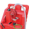 de combustible, contenedor portátil de tanque de combustible de 33 galones (150L)con bomba de sifón de transferencia de fluido LLDPE y manguera , lata de almacenamiento diésel sobre ruedas para automóviles, cortadoras de césped, cuatrimotos, barcos