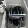 Tanque diésel portátil , capacidad de 56galones (210L)y caudal de 10.6 GPM, con bomba de transferencia eléctrica de 12 V , tanques de transferencia diésel de LLDPE para facilitar el transporte de combustible,color gris