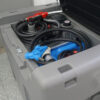 Estanque transportable diesel  300 litros diesel + 50 litros Adblue,tanque de combustible diésel con bomba de transferencia eléctrica de 12 V,boquilla de combustible, bloqueo de seguridad